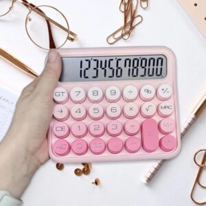 12 DIGIT candy cute bright basic calculator perfect for students